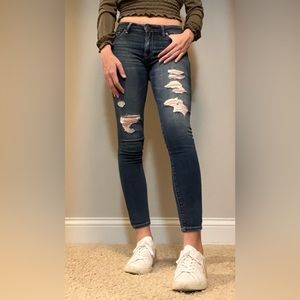 Abercrombie and Fitch Signature Collection Ripped Jeans